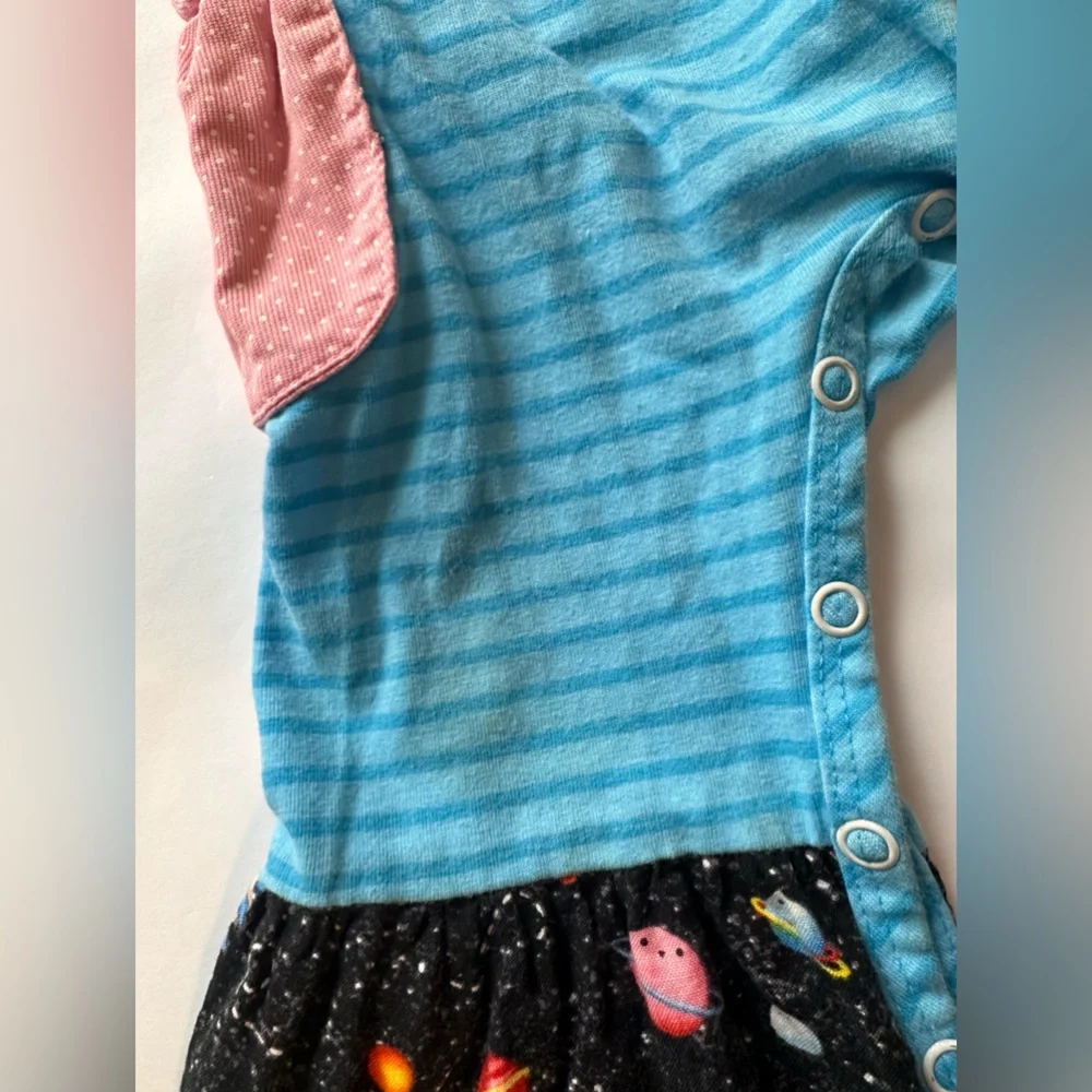 12M Ricrac & Ruffles Mystery Space Romper